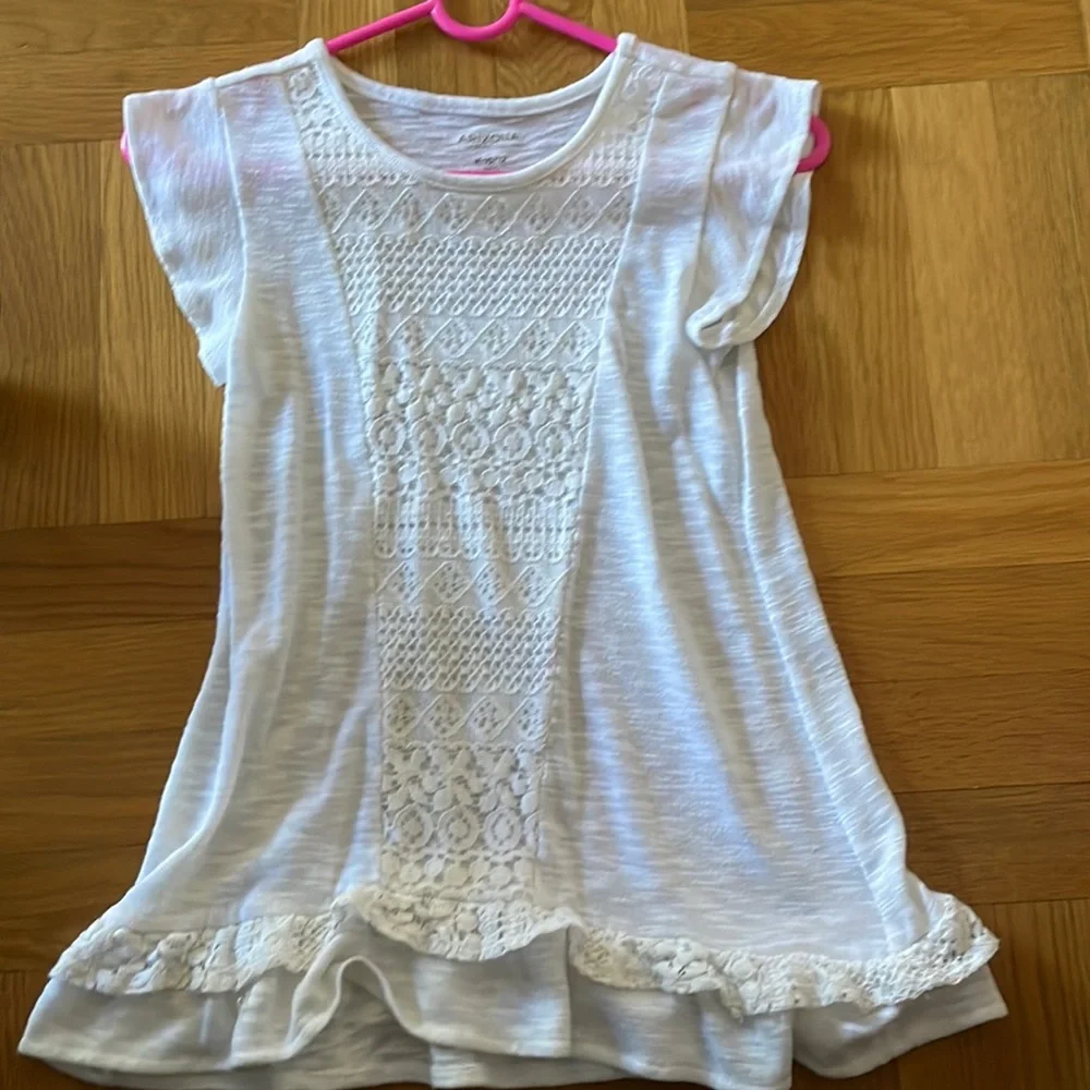 Arizona Jean Co. White Dress (Size: Girl’s 10-12)